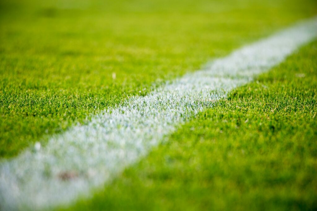 Campo sportivo con linee di gioco