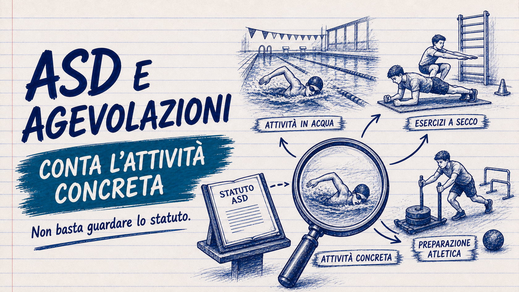 Agevolazioni fiscali Asd dipendono dall’attività in concreto