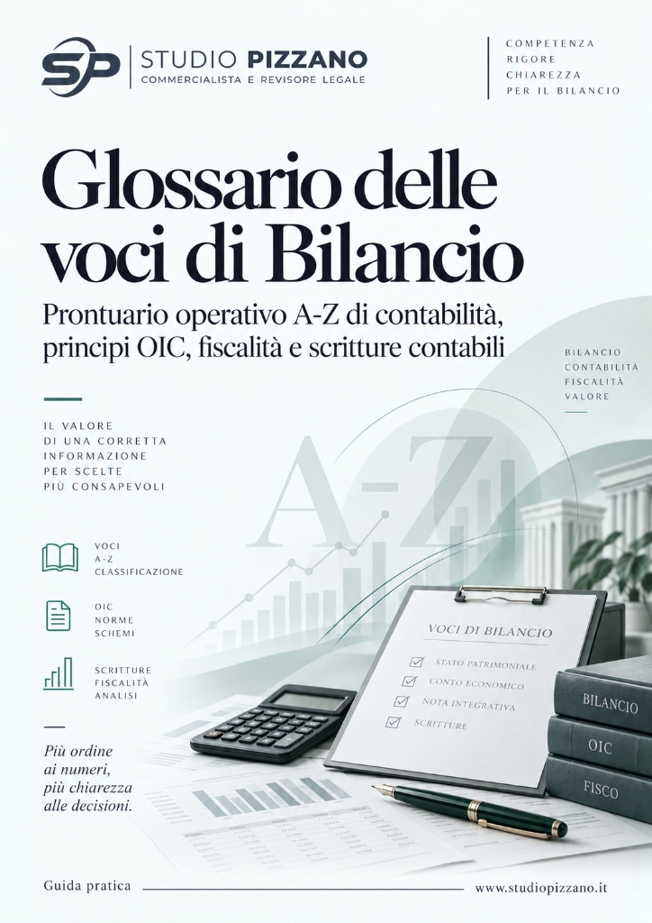 Glossario delle voci di Bilancio - Guida pratica Studio Pizzano